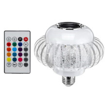 Bluetooth RGB LED Light Bulb with Speaker, Color Changing Smart App Control E27 for Home Party
