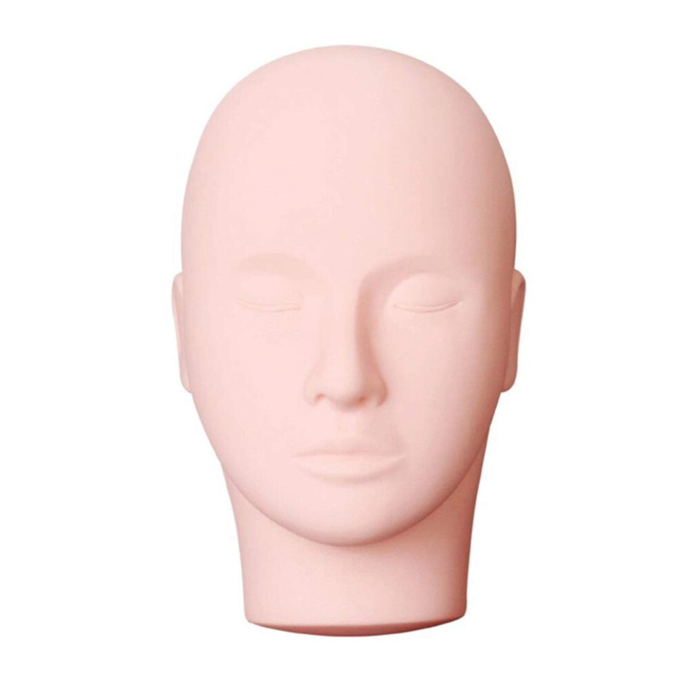 Silicone Mannequin Head with Realistic Skinlike Texture for Eyelash Extension and Makeup Training