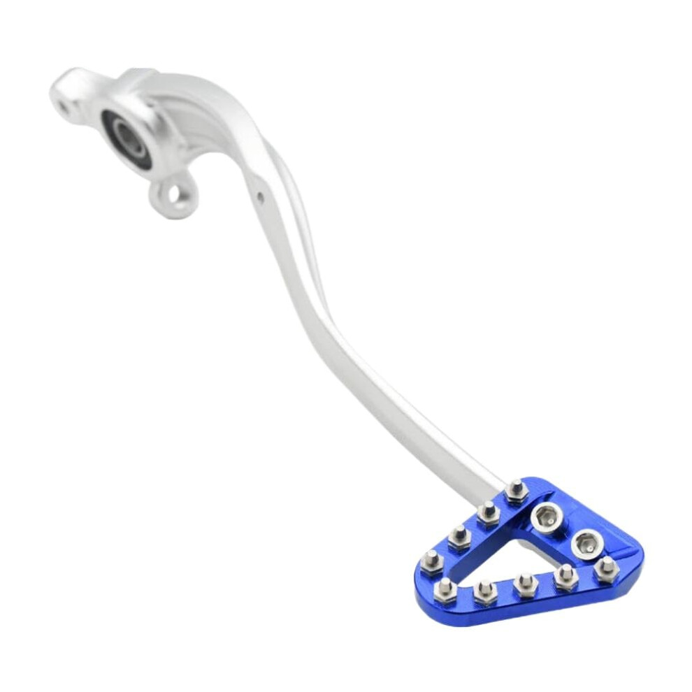 Motorcycle Rear Brake Lever Pedal Foot Rod For Ktm 20172022, Durable Aluminum, Silver/Blue 9113335535039