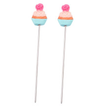 2pcs Stainless Steel Cake Tester Baking Test Tool for Bread Muffin with NonDamaging Grip