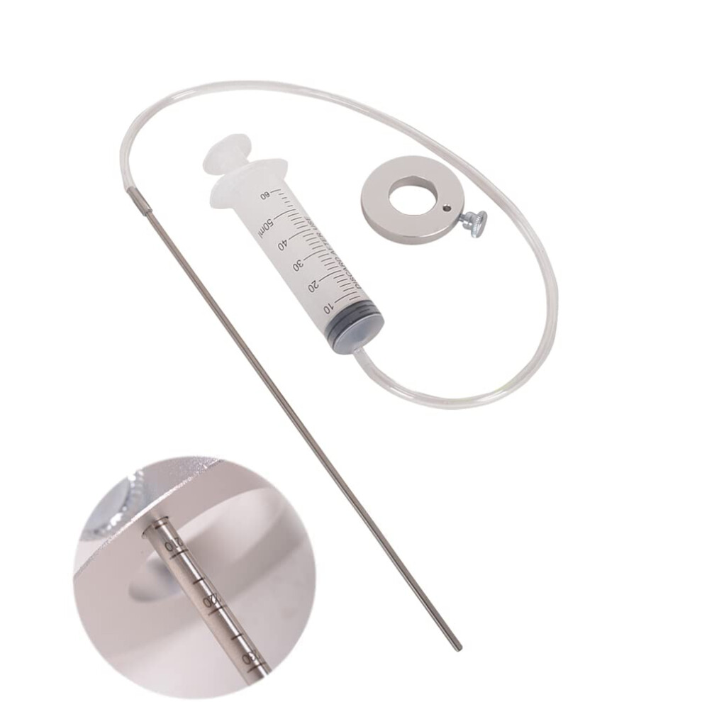Motorcycle Fork Oil Level Tool With Adjustable Height Ring, 60Ml Syringe Kit For Suspension Tuning 9113335535091