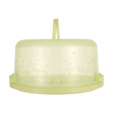 Cake Carrier and Food Storage Container with LeakResistant Lid, Freezer Safe, Green