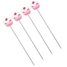 4PCS Stainless Steel Cake Tester Needles with AntiSlip Grip for Accurate Baking Bread Muffins Cupcakes