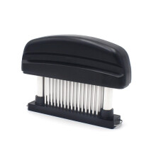 Stainless Steel Meat Tenderizer 48 Blade Needle Tool for Steak Turkey Beef with Ergonomic Grip
