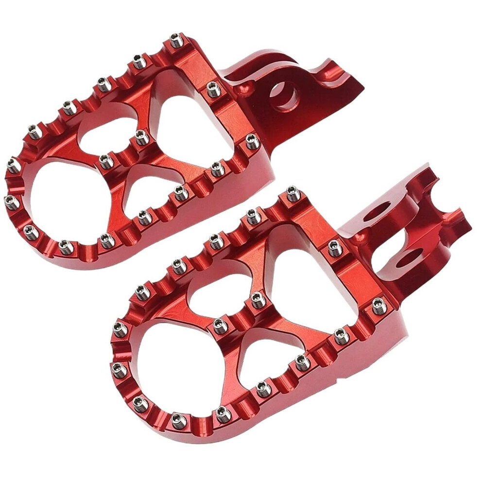 Motorcycle Foot Pegs For Honda Crf 125R 150R 250R 250X Antiskid Grip Aluminum Alloy Red 9070919710216