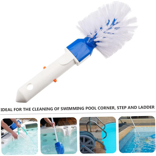 Swimming Pool Brush with Durable Bristles for Efficient Corner and Step Cleaning 2