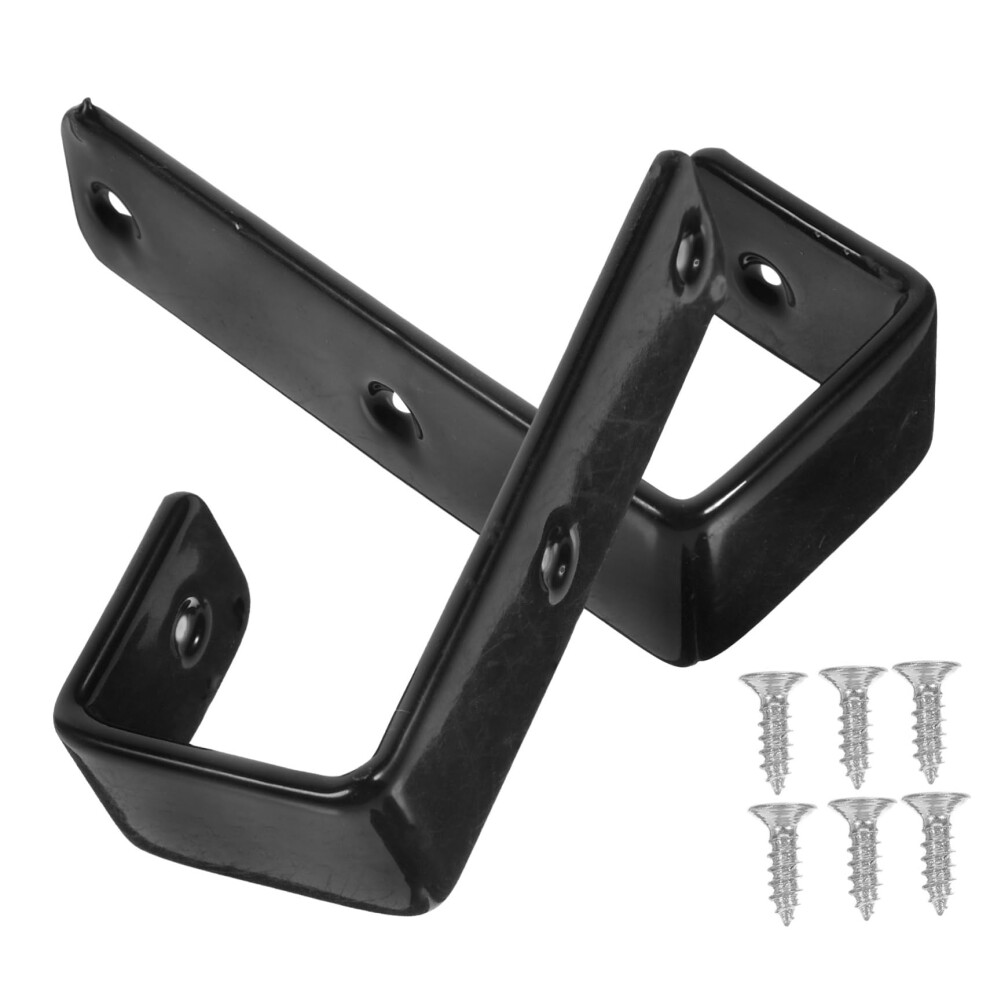 Rubber Coated Bunk Bed Ladder Hooks with Screws, Metal Brackets for Secure and Safe Climbing