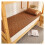 Foldable Bamboo Cooling Mat with AntiSkid Straps for Comfortable Summer Sleeping 1