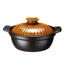 0.8L Ceramic Casserole Dish with Lid, HeatResistant Soup Pot for Home Cooking