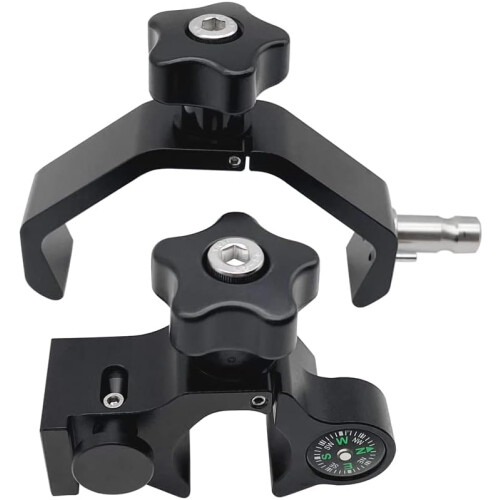 Data Collector Pole Mount with Quick Release and Compass for Trimble, 32mm GPS Range Pole Bracket 2