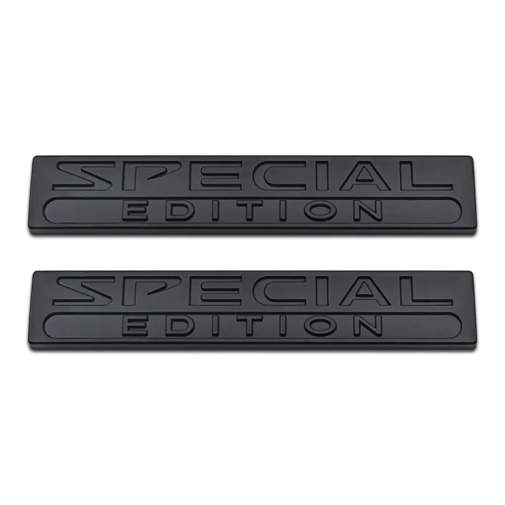 Matte Special Edition Emblem Set For Suv Rear Trunk And Side, Luxury Sport Metal Badge Black 9113335535848