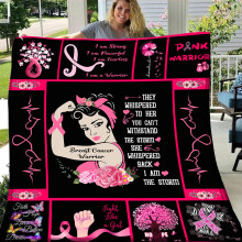 WSBDENLK Women'S Breast Cancer Awareness Hope 3D Printing Double Blank Elazy Blanket Bedding Clearance