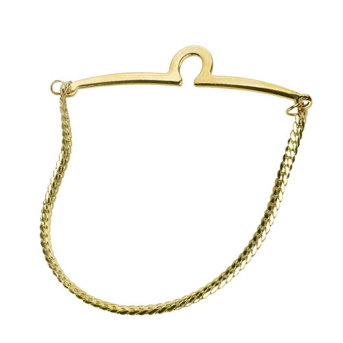 Men's Twisted Braid Style Tie Chain (Golden)