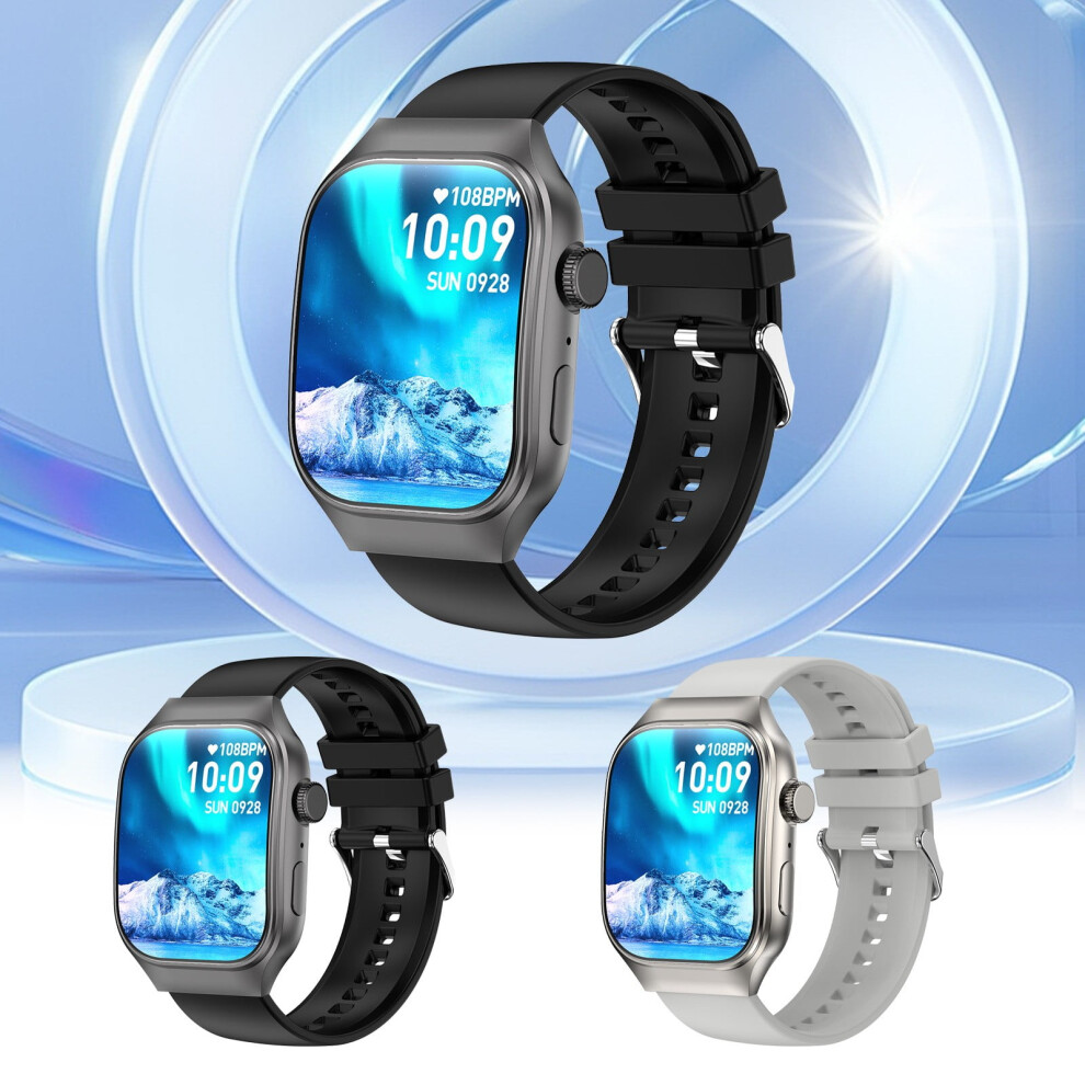 Viflosae 2.01" Curved Screen Smartwatch, Aluminum Alloy, Ip67 Watertight, Heart Rate Monitoring, Compatible With Outdoor Sports 9377112417479