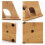 Creative Wooden Oblique Racks Holder Kitchen Storage Rack Inserted Holder 3