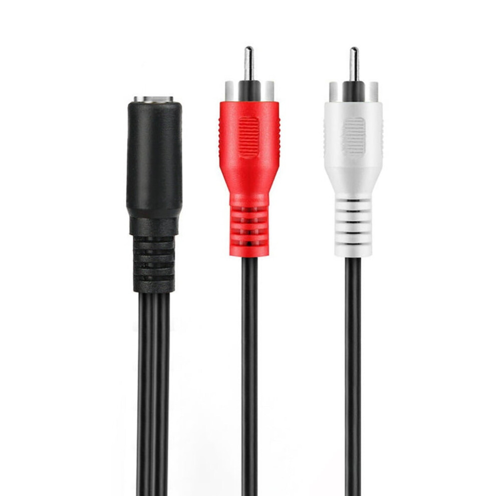 Susuchens Doonjiey 3.5Mm Stereo Audio Video Female To 2Rca Male Converter Adapter Cable 9377112419688