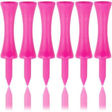 Pack of 100 pink 57mm plastic golf tees