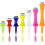 Pack of 100 pink 57mm plastic golf tees 5