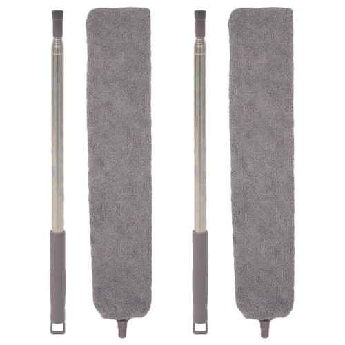 1 Set Microfiber Duster with Extension Pole Ceiling Fan Cleaning Duster Extendable Duster 1