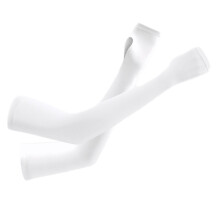 Summer Women'S Sun Protection Sleeve Outdoor Cycling Breathable Ice Silk Sleeve white