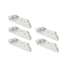 Universal Stainless Steel Furniture Corner Connector Compatible with Wood Shelf, Cabinet, Table, Chair, Corner Brace