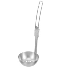 Stainless Steel Outdoor Slotted Spoon Camping Slotted Spoon Folding Cutlery