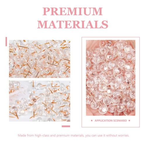 100Pcs Decorative Thumbtacks Lovely Pushpins Multi-function Thumb Tacks for DIY 1