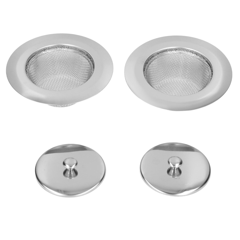 Zpshyd Kitchen Sink Strainer, 2Pcs Kitchen Drainer And Stopper Set Stainless Steel Sink Drain Strainer For Kitchen Sink 9027700412866