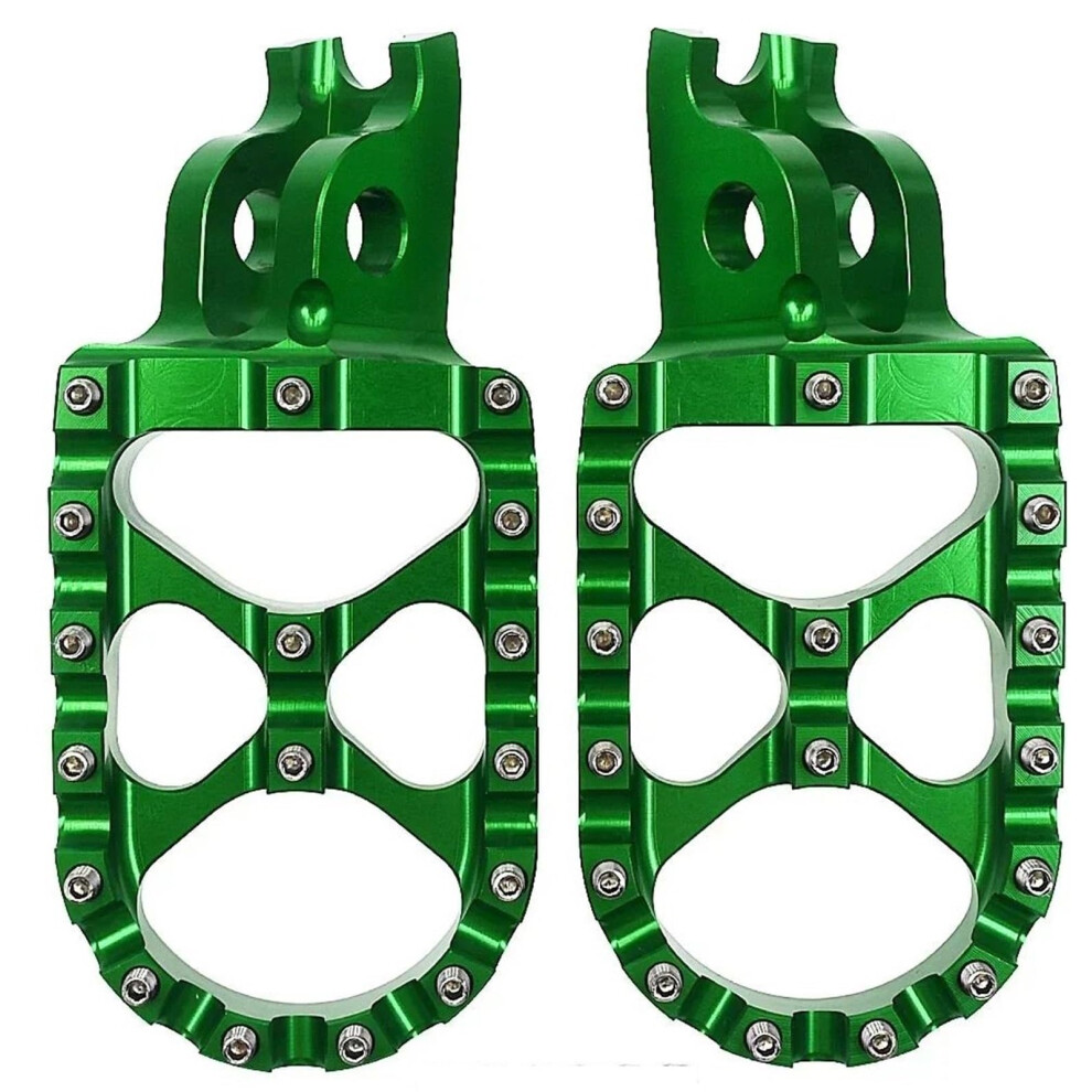 Motorcycle Foot Pegs For Kawasaki Kx 450F 250X Klx 450R Aluminum Alloy Antislip Green 9455672651684