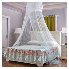 Mosquito Net Bed Canopy with 360 Full Coverage Breathable Mesh for Single and Double Beds Green