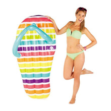 Pool Float Inflatable Lounger with Headrest Support for Adults Beach and Pool Relaxation