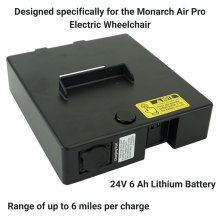Monarch Air Pro Electric Wheelchair - 6.4AH Battery