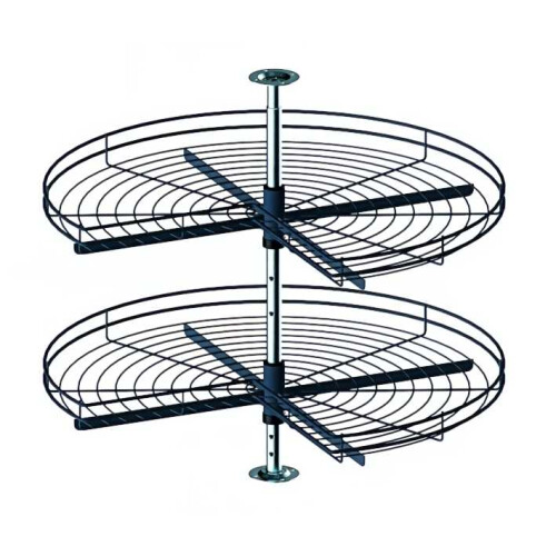 (Ø750, Graphite) Three quarter carousel - kitchen storage system