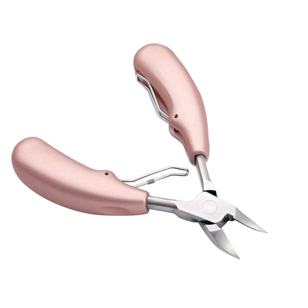 Gold Rose Cuticle Nipper With Precise Olecranon Jaw, Stainless Steel Scissors For Manicure