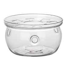 Teapot Warmer Japanese Style Borosilicate Glass Tea Light Candle Stand Keeps Tea Warm