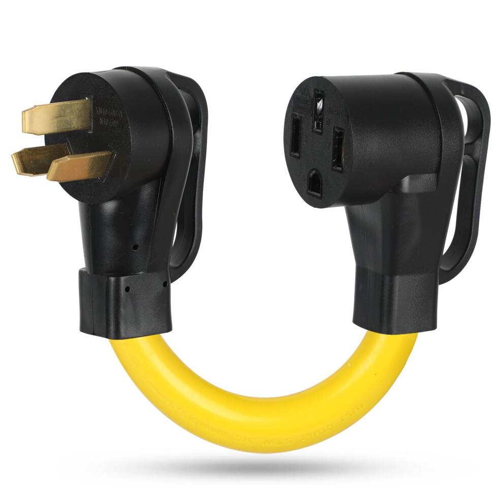 Ev Charger Adapter Nema 1050P To 1450R, 50 Amp Level 2 Plugandplay Cord For Tesla 1.5Ft 9053599996538