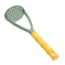 Stainless Steel Potato Masher and Garlic Crusher with Ergonomic Grip for Fast Mashing Kitchen Use