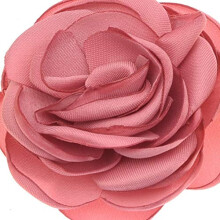 10 Pcs Dusty Pink Fabric Flowers for Hair Accessories DIY, 2.1 Inch Satin Cotton Chiffon Crafts