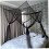 Black Bed Canopy with Light Blocking Curtains for Queen and King Size, Large Mosquito Net 2