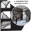 Black Bed Canopy with Light Blocking Curtains for Queen and King Size, Large Mosquito Net 3