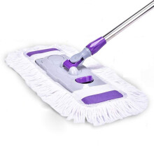 Flat Mop with Stainless Steel Handle, 360 Rotating Microfiber Floor Mop for Hardwood and Tile Floors