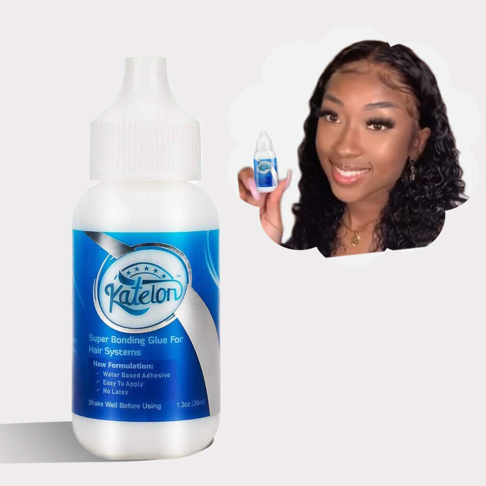 Unisex Lace Wig Glue Invisible Hairline Bond Waterproof Adhesive For Lace Front Wigs 1.3Oz