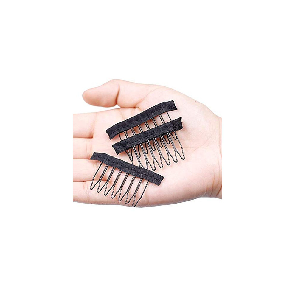 Unisex 64Pcs Metal Snap Wig Clips For Making Wigs And Hair Extensions Durable Secure Hold