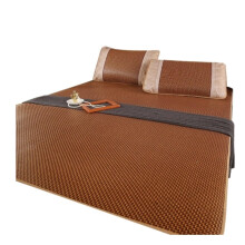 Cooling Bamboo Sleeping Mat with Rattan Surface, Breathable NonSlip Mattress for Summer Bed