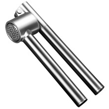 Stainless Steel Garlic Press with Ergonomic Handle, Heavy Duty Easy Clean Mincer for Kitchen Use