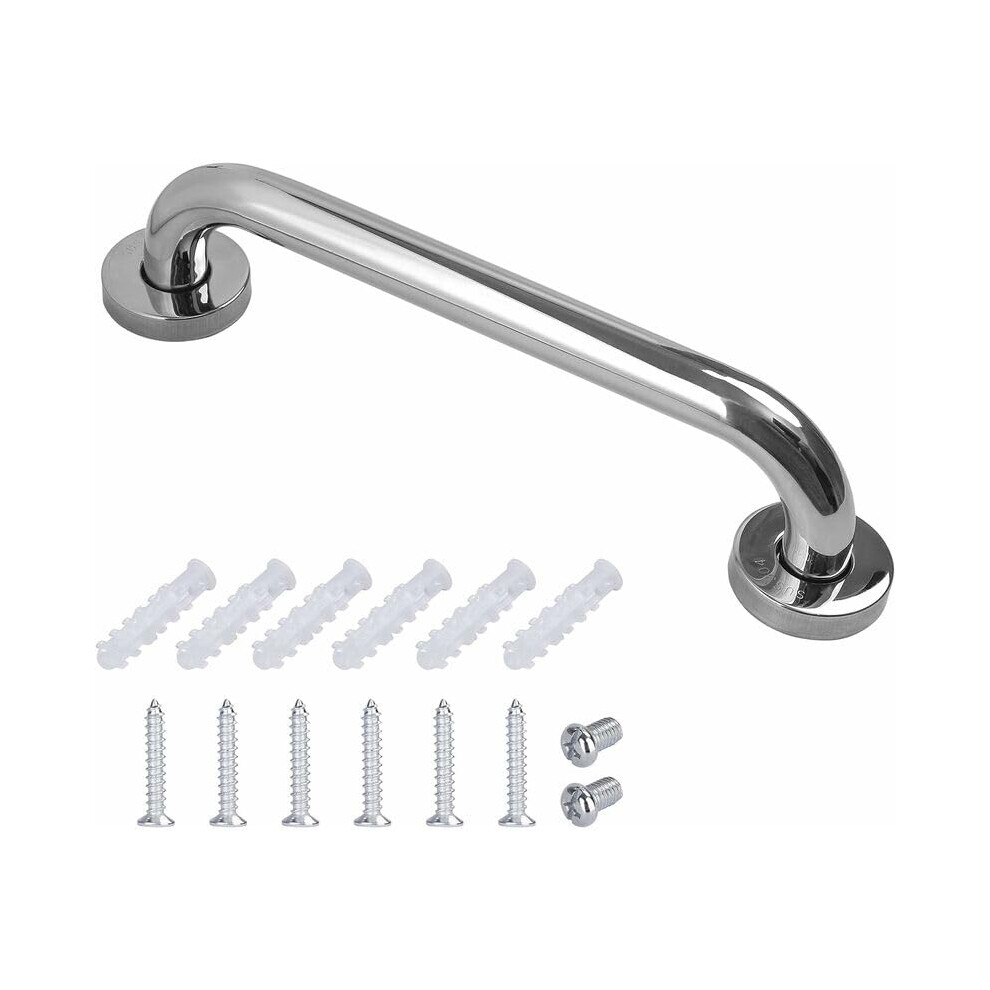 304 Stainless Steel Bathroom Grab Bar 30cm AntiSlip RustResistant HeavyDuty Wall Mount