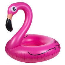 Large Pink Flamingo Inflatable Pool Float Swim Ring for Adults Summer Beach Holiday