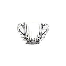Crystal Ice Bucket for Champagne and Wine with LeakProof Glass and Dishwasher Safe Handle
