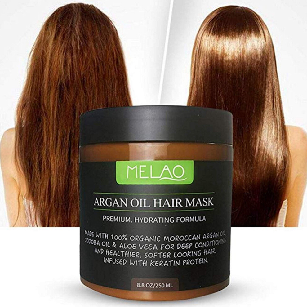 Argan Oil Hair Mask Deep Conditioning Treatment for Damaged Dry or Frizzy Curly and Straight Hair