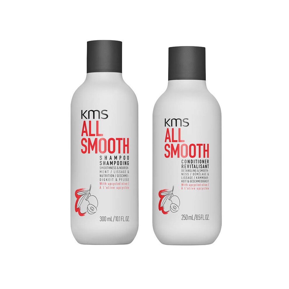 Kms All Smooth Shampoo 300Ml & All Smooth Conditioner 250Ml Duo